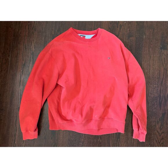 Tommy Hilfiger Red Crewneck Size XL - Picture 1 of 5